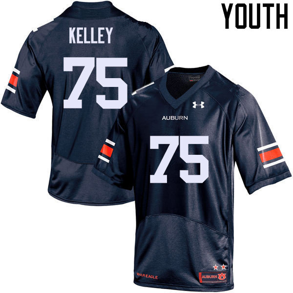 Youth Auburn Tigers #75 Trent Kelley College Football Jerseys Sale-Navy - Click Image to Close